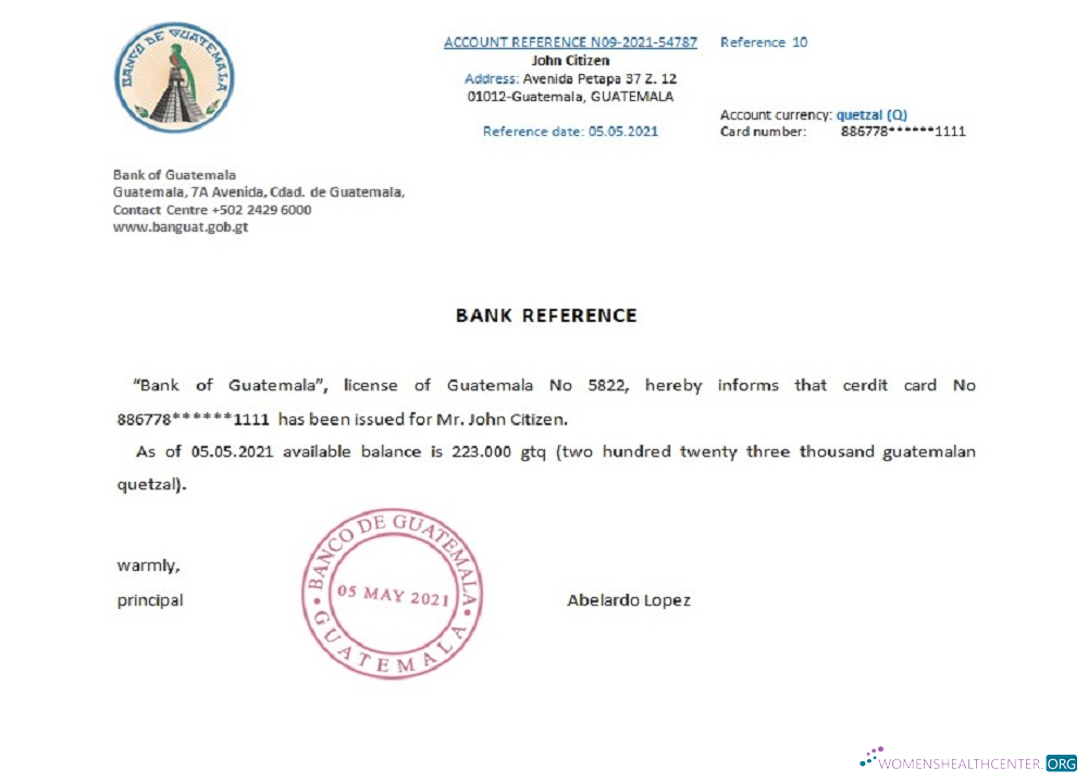 Download Guatemala Bank of Guatemala reference Photoshop template